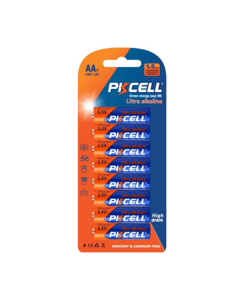 Ultra Alcaline AA LR6 Stilo (8pezzi) 1,5V