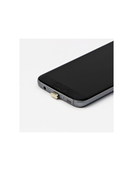 USB (2.0) Adapter - USB C (3.1), silver, reduction for magnetic cable