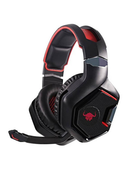 H4 2.4Ghz gaming headset, black and red