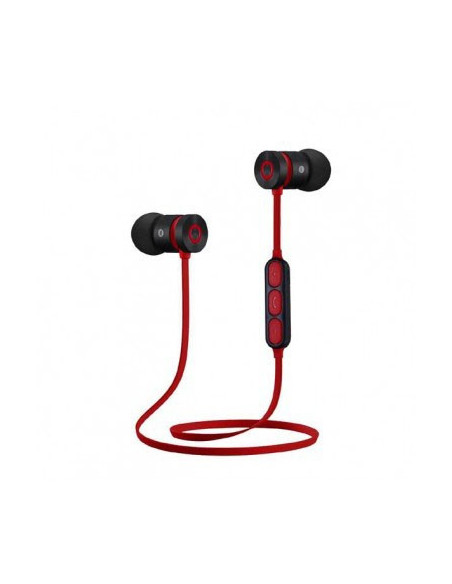 W2, magnetici, microfono, black-red, sport