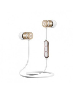 W2, magnetici, microfono, white-gold, sport