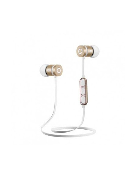 W2, magnetici, microfono, white-gold, sport