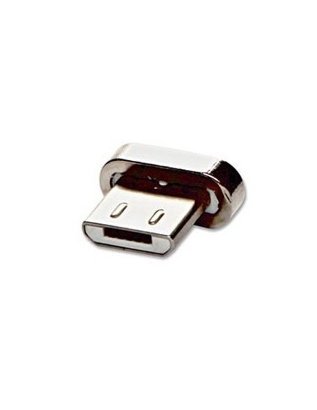 USB (2.0) Adapter - USB micro (2.0) M, silver, reduction for magnetic cable