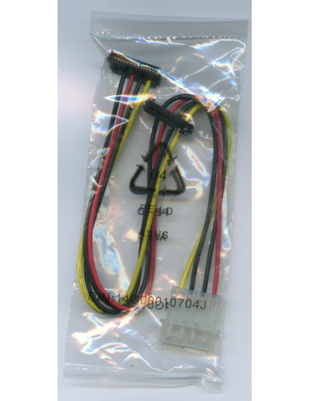 0,25 mt Alimentazione SATA 1x Molex -- 2x SATA