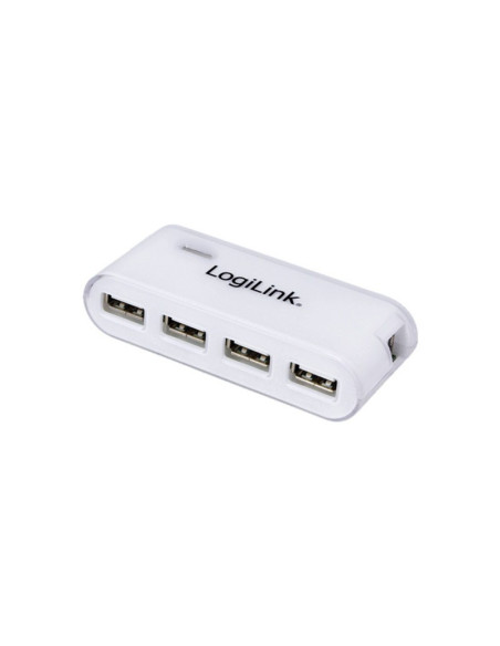 USB 2.0 Hub 4 porte bianco con Power Supply