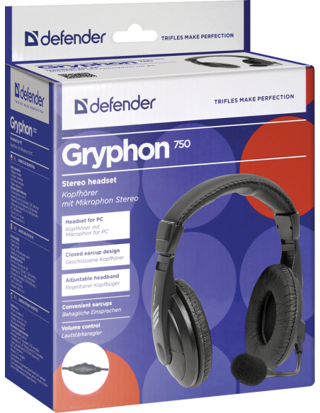 GRYPHONE 750, CUFFIE CON MICROFONO