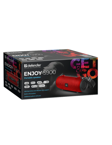 ENJOY S900, CASSA BLUETOOTH 5.0 10W, ROSSO