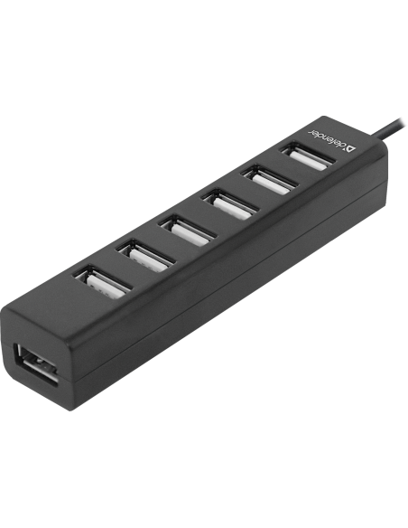 QUADRO SWIFT, HUB USB 2.0, T PORTE, NERO