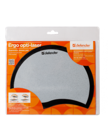 Ergo Opti-Laser Mousepad, nero/bianco...