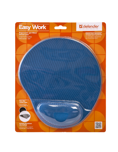 EASY WORK ERGONOMIC MOUSEPAD, BLUE