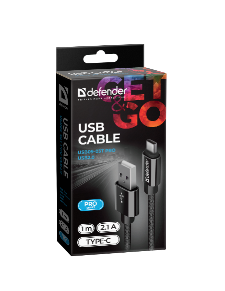 1,00 mt USB - USB-C, NERO