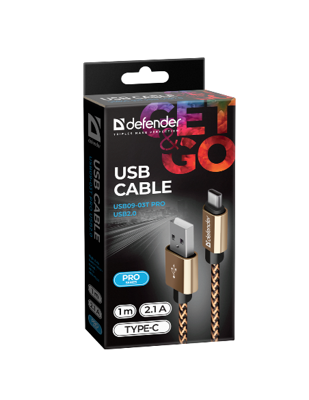 1,00 mt USB - USB-C ORO