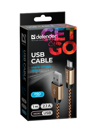 1,00 mt USB - MicroUSB, ORO