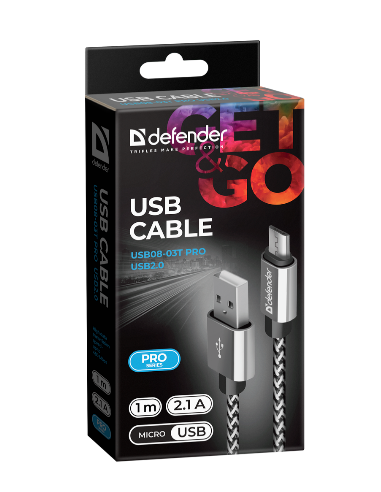 1,00 mt USB - MicroUSB, GRIGIO