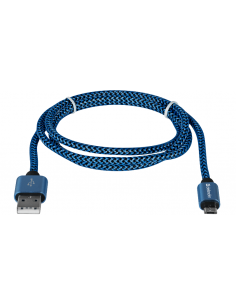 1,00 mt USB - MicroUSB, BLUE 2