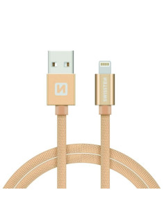 2,00 mt Lightning DATA CABLE Tessuto Gold
