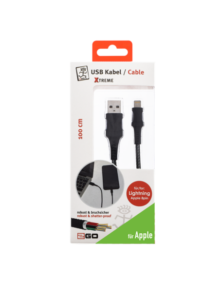 1,00 mt Cavo USB/Lightning Xtreme rinforzato Apple