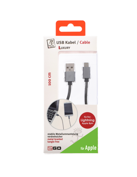 1,00 mt Cavo USB/Lightning Luxury metallo intrecciato Apple