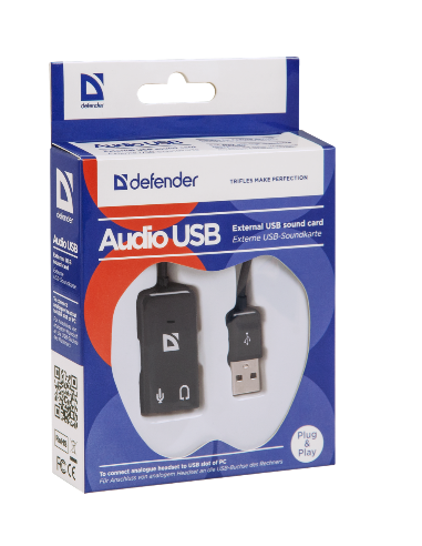 AUDIO USB, 2?3,5 mm jack, 0.1 m