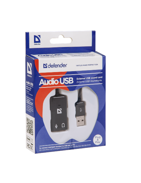 AUDIO USB, 2?3,5 mm jack, 0.1 m