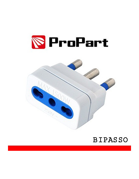 Adattatore bipasso spina 16A