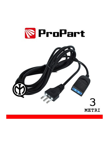 3,0 mt Prolunga spina10A nera