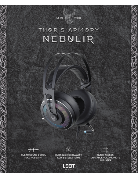 NEBULIR - GAMING HEADSET RGB