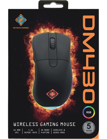 DM430 Wireless Gaming Mouse RGB 16.000dpi Nero