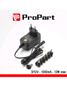 Alimentatore, 3-12V 1000mA 12W